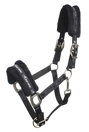 HORSE COMFORT NAILONRIIMU TEDDYPEHMUSTEILLA, MUSTA HORSE COMFORT NAILONRIIMU TEDDYPEHMUSTEILLA, MUSTA